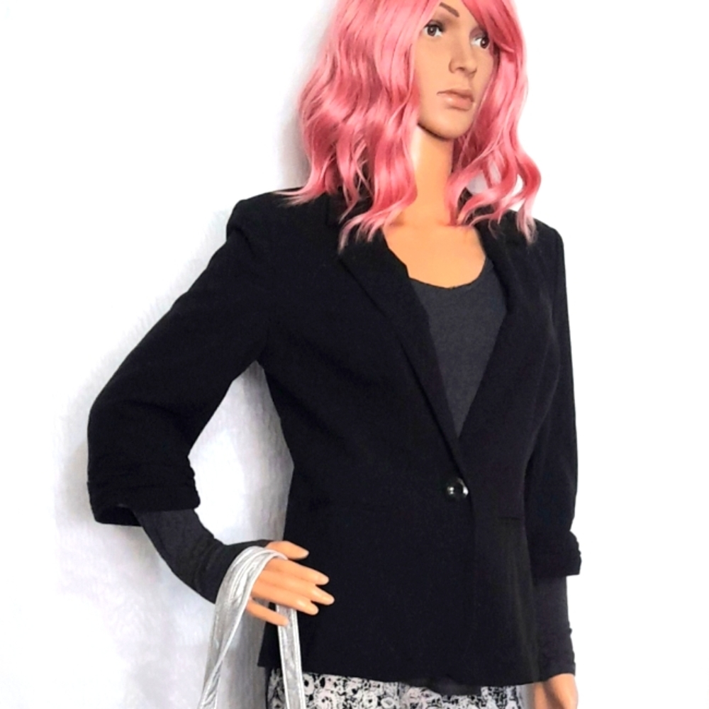 💚 Reitmans Womens Black Blazer Jacket